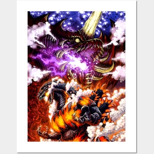 Godzilla Fire Posters and Art